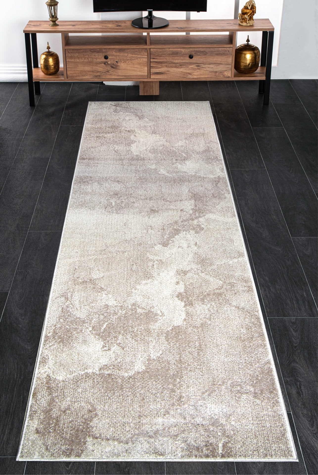 Logan Beige Cream Rustic Marble Design Modern Contemporary Area Rug