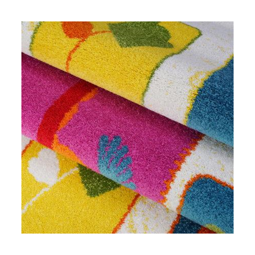 Cream and Multicolor Nature Theme European Kids Area Rug Carpet