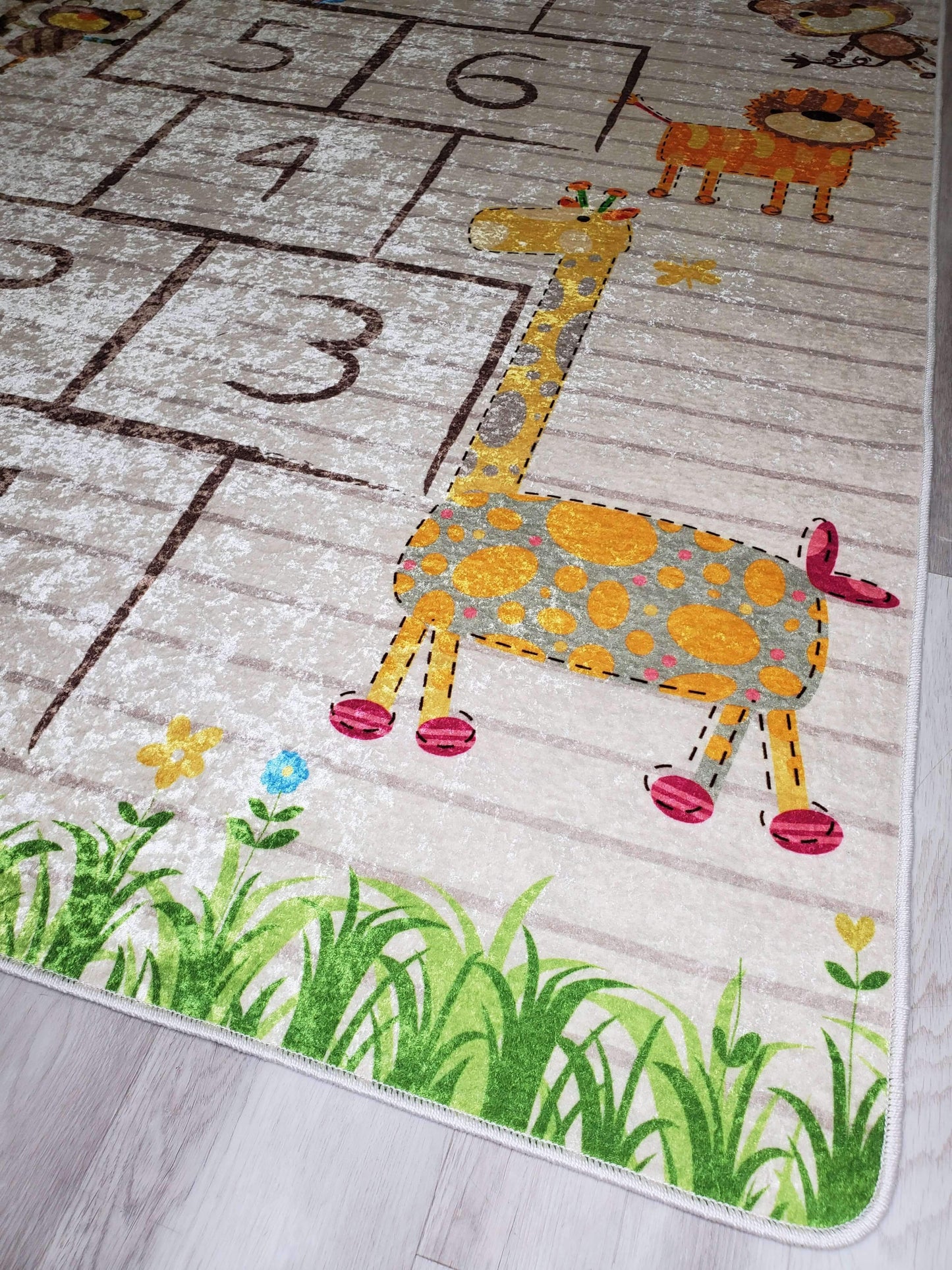 Tremont Flatweave Numbers Area Rug