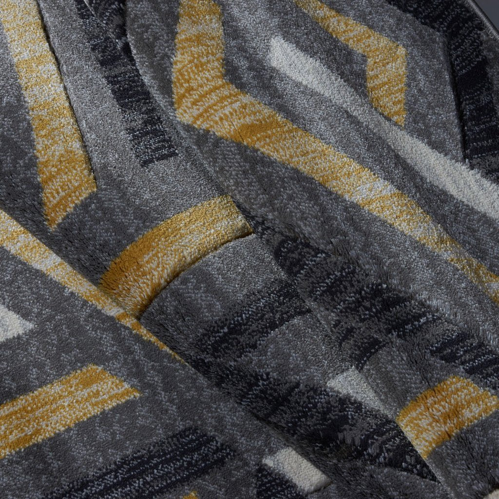 Lynn Valley Grey Gold Mat 2'x3'3" (60cm x 100cm)