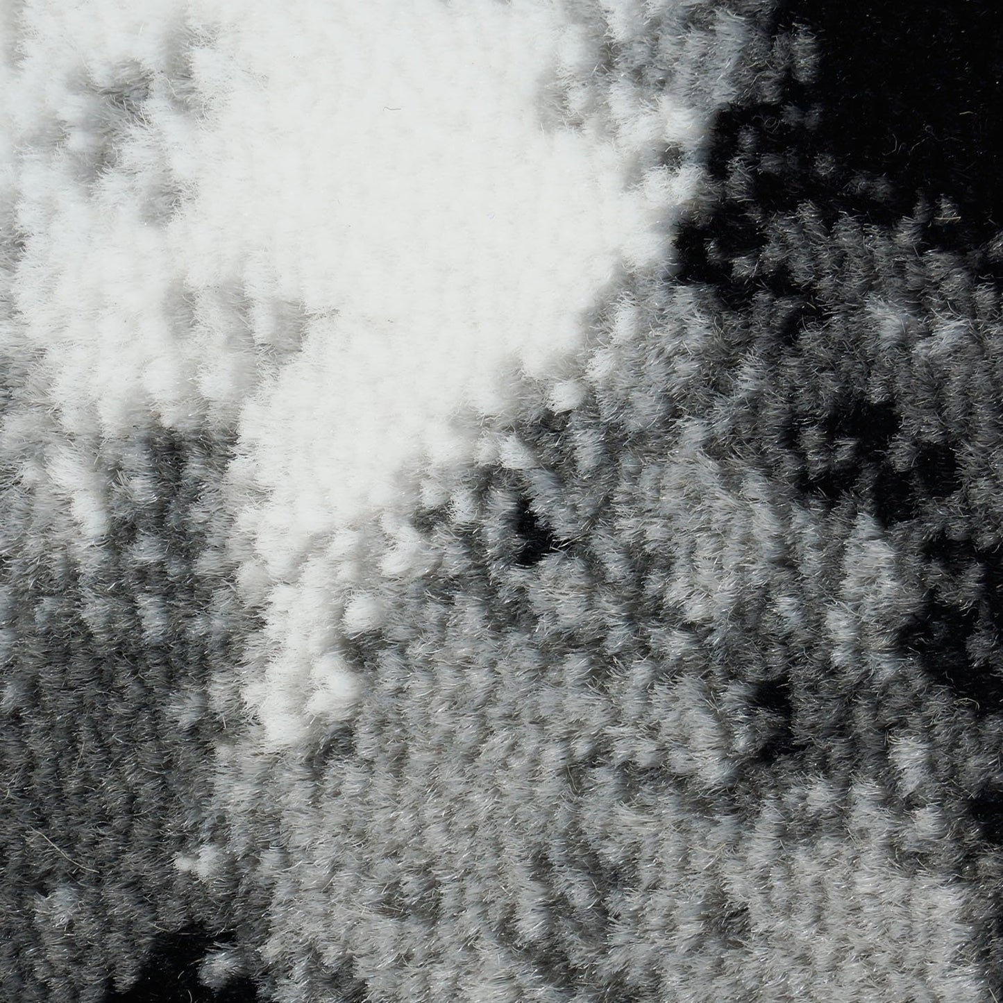 Ivory Grey Black Abstract Area Rug -