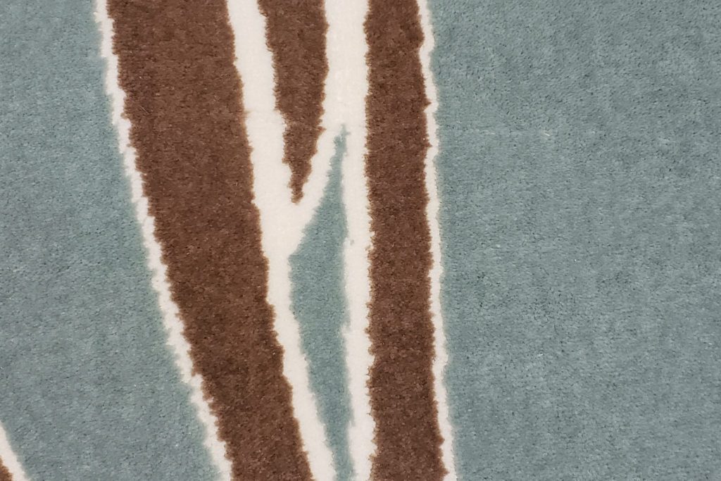 Air Force Blue Floral Area Rug