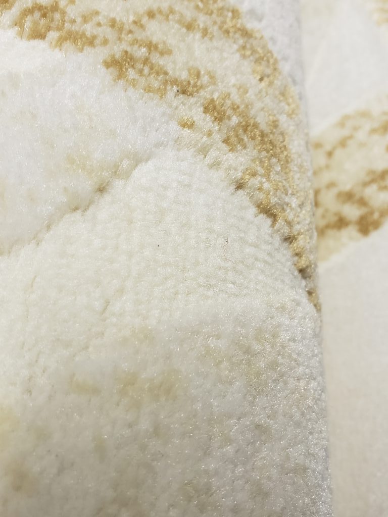 Beige Cream Circles Area Rug