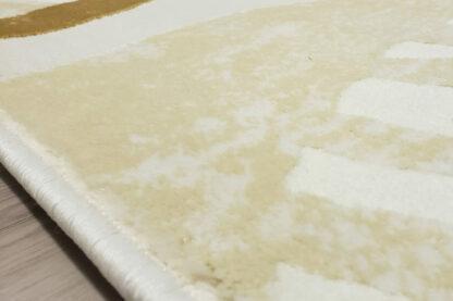 Beige Cream Circles Area Rug