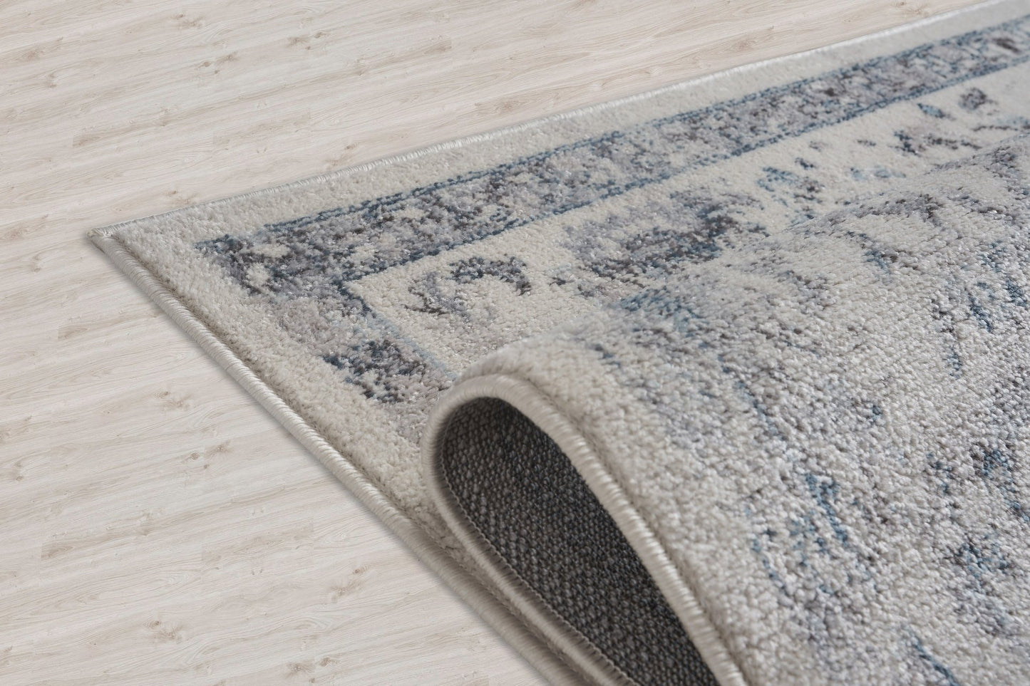 Arwen Cream Blue Traditional Persian Design Area Rug