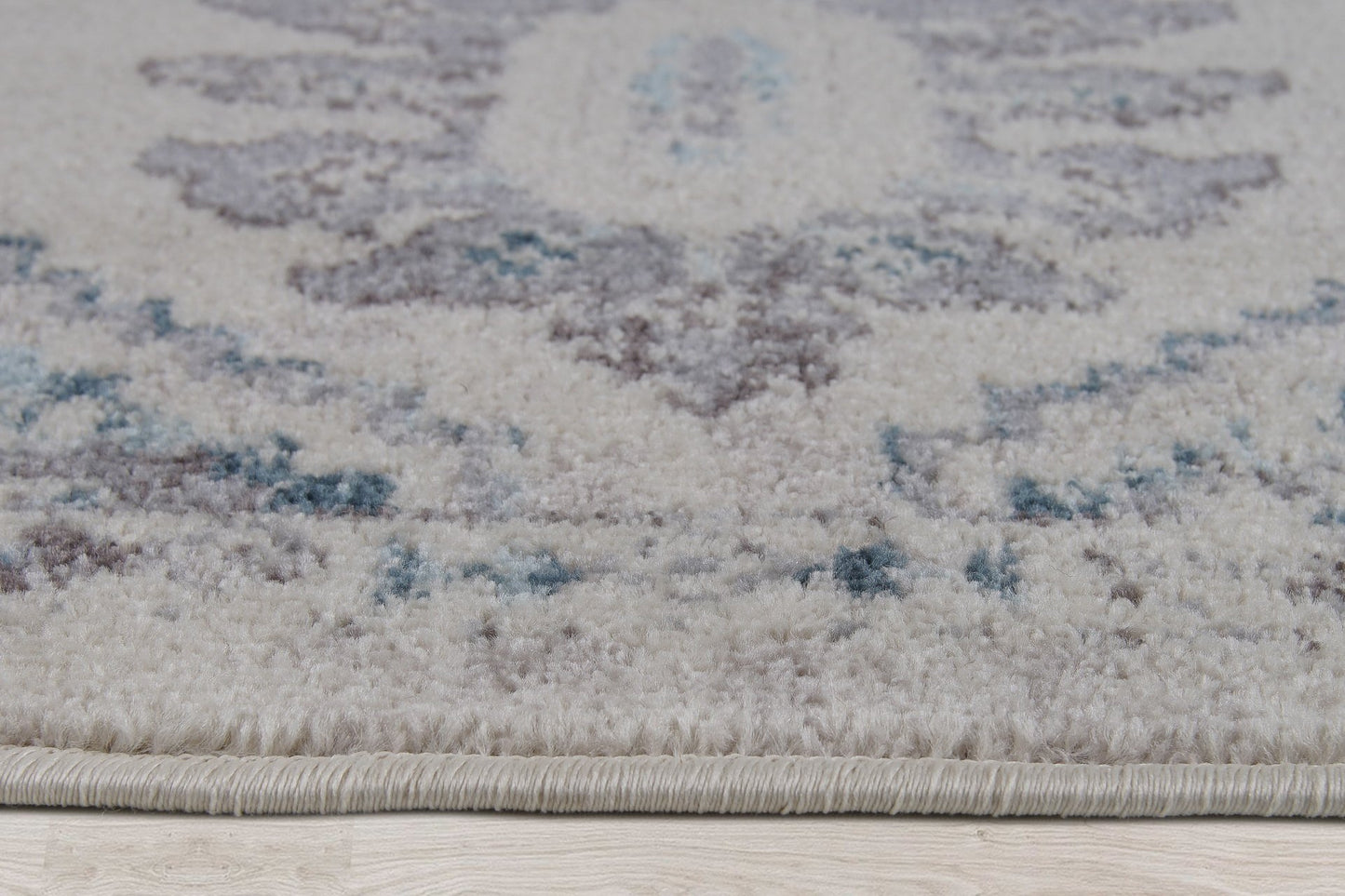 Miranda Persian Traditional Ivory Blue Area Rug Runner
