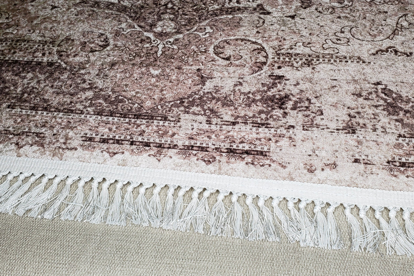 Abrielle Flatweave Cream Beige Traditional Area Rug