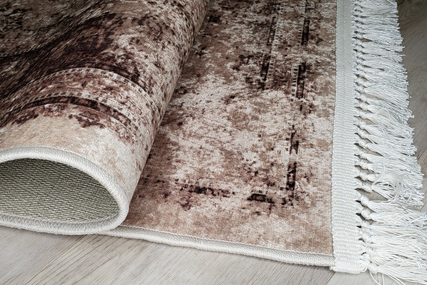 Abrielle Flatweave Cream Beige Traditional Area Rug