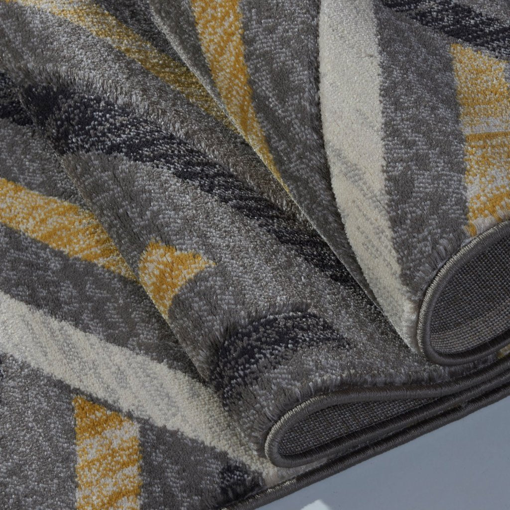 Lynn Valley Grey Gold Mat 2'x3'3" (60cm x 100cm)