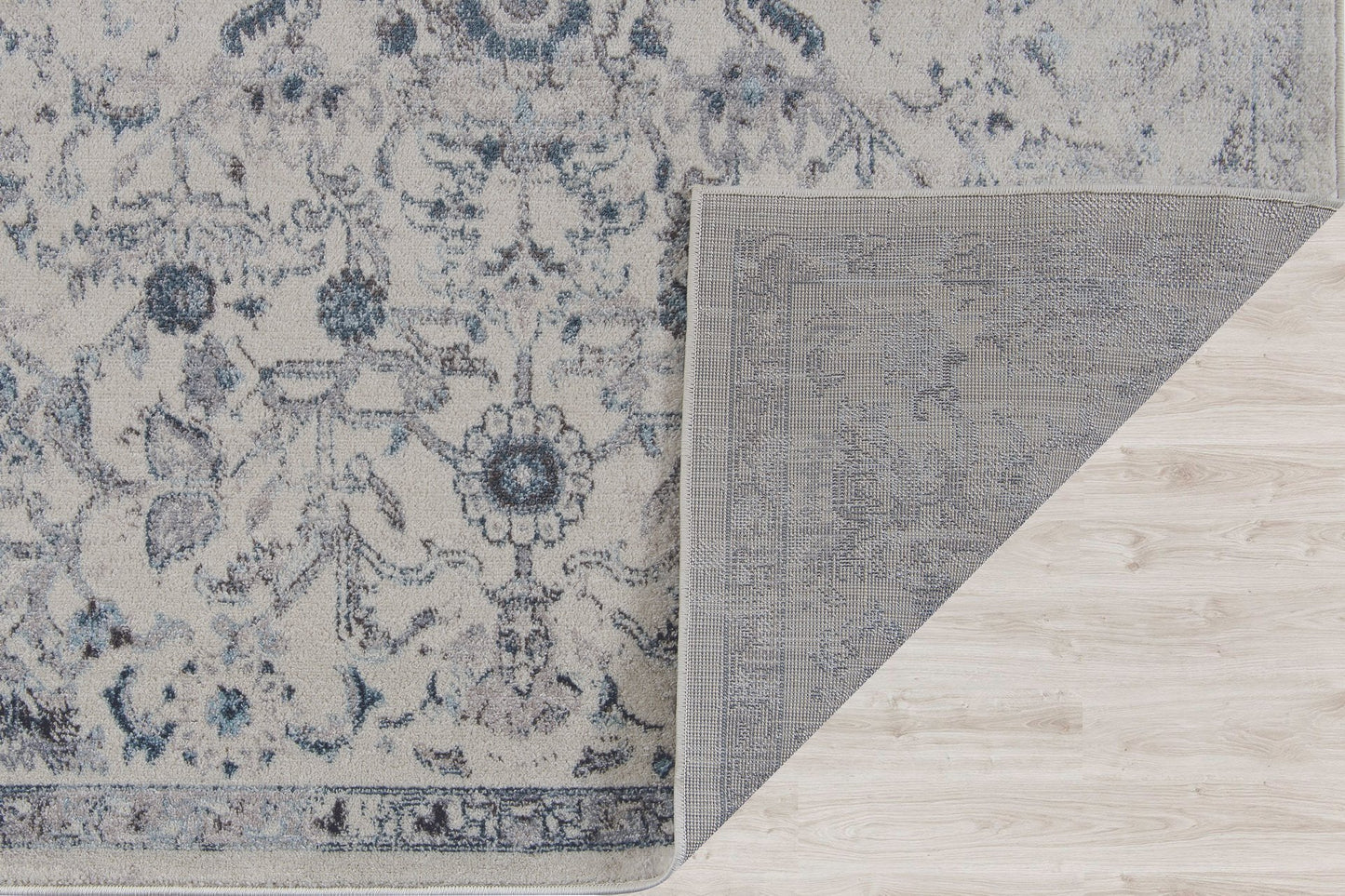 Arwen Cream Blue Traditional Persian Design Area Rug