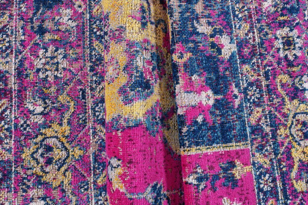 Timeless Collection Beverly Pink Purple Traditional Indoor Outdoor Polypropylene Runner Area Rug Carpet