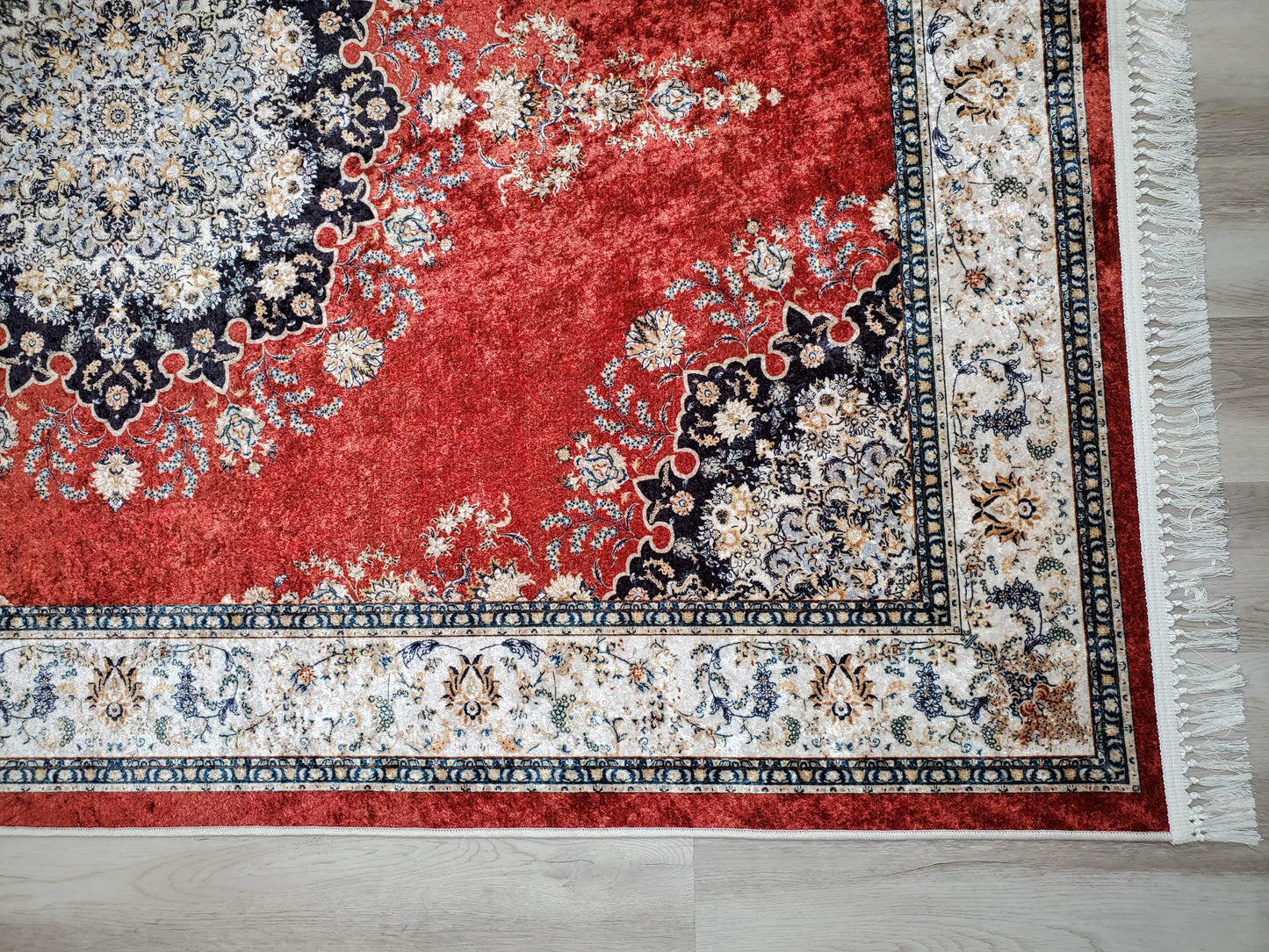 Elson Flatweave Red Area Rug