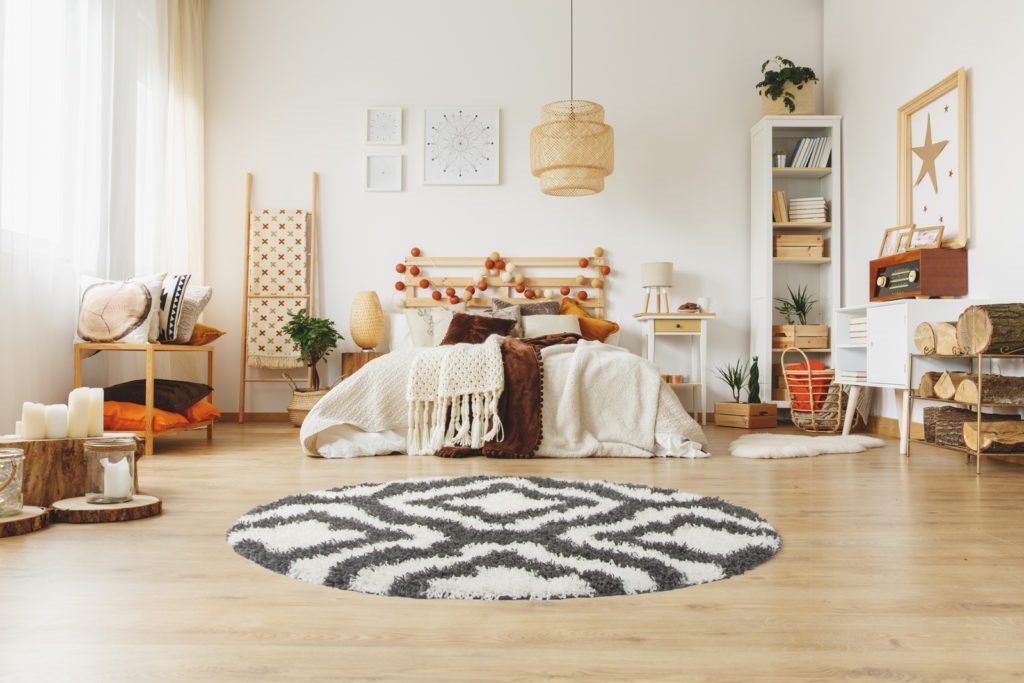 Stylish Shaggy Comfortable Elegant Carpet Area Rug in Dark Grey-White, 5x8