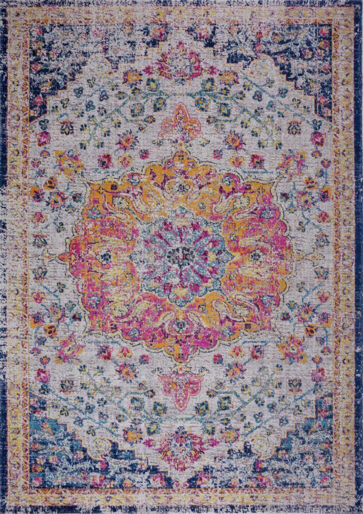 Timeless Collection Orlando Multicolor Traditional Indoor/Outdoor Durable Soft Runner Area Rug Carpet