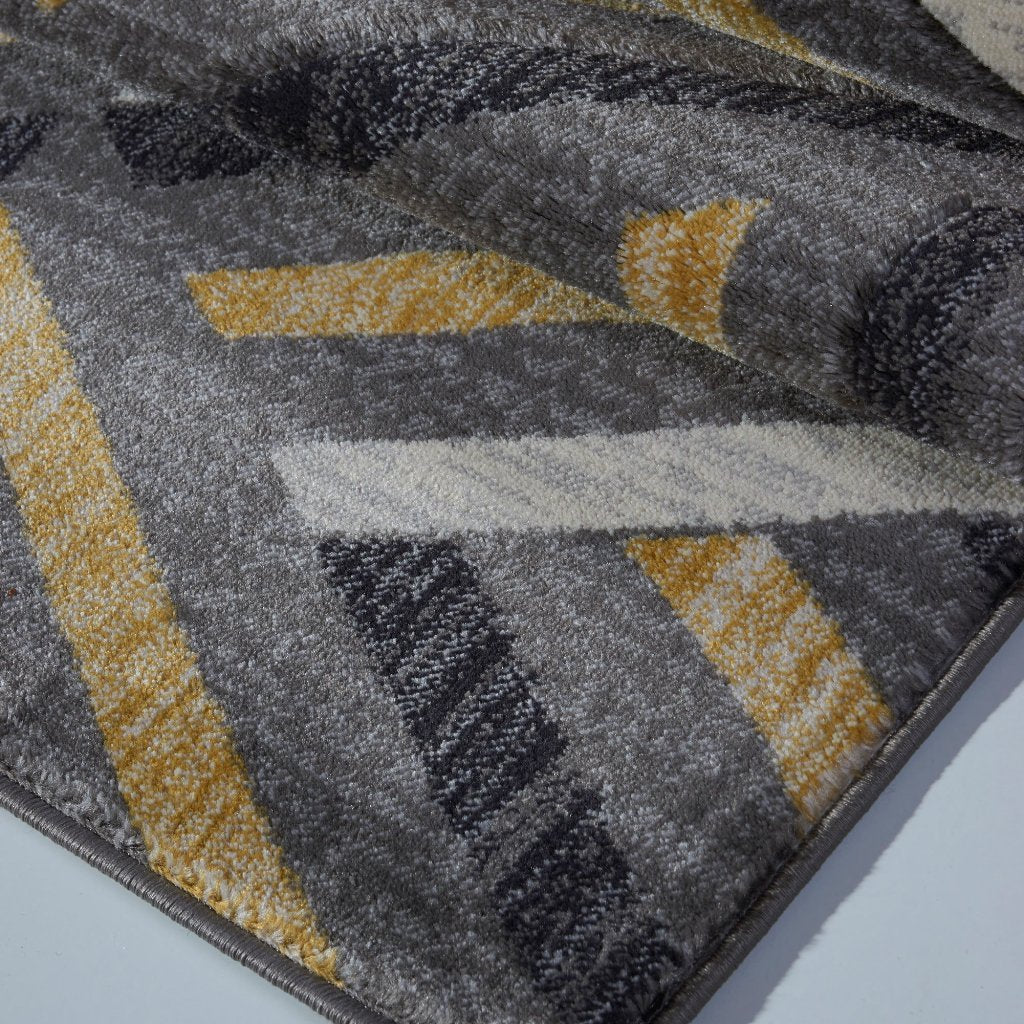 Lynn Valley Grey Gold Mat 2'x3'3" (60cm x 100cm)