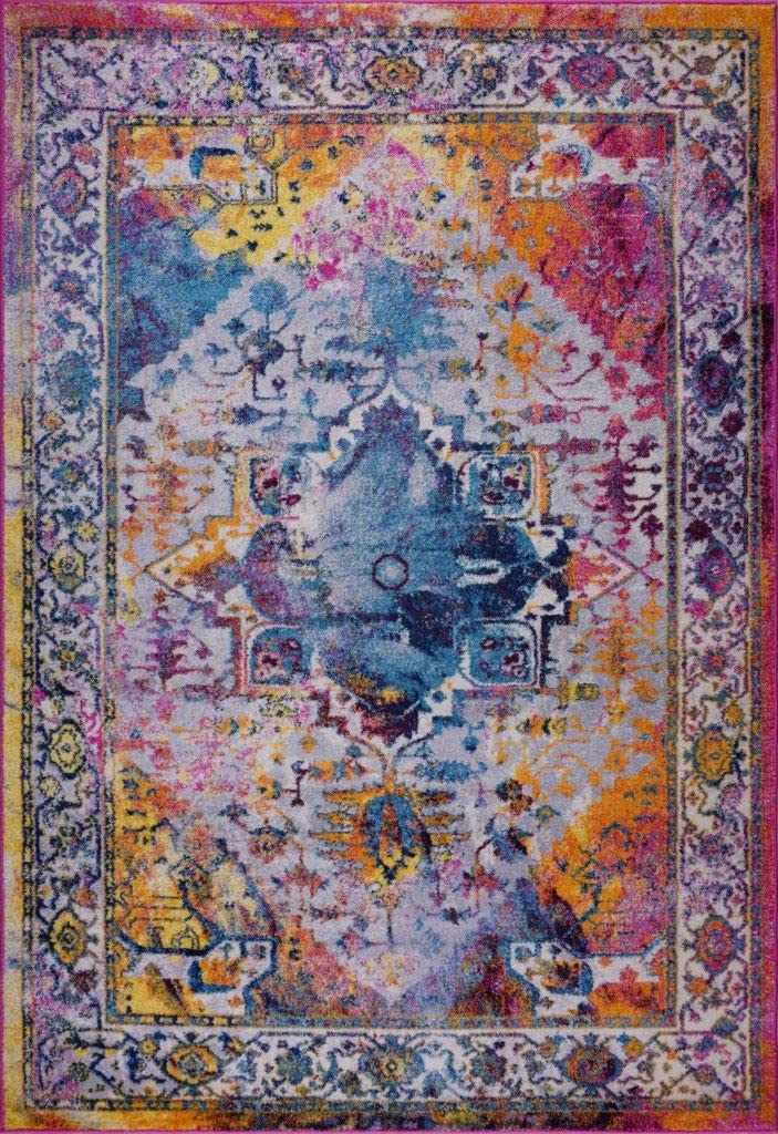 Sultan Multicolor Area Rug, Living Room Rug, Designer Bedroom Kitchen Dining Room Rug (4 x 6, Multi)