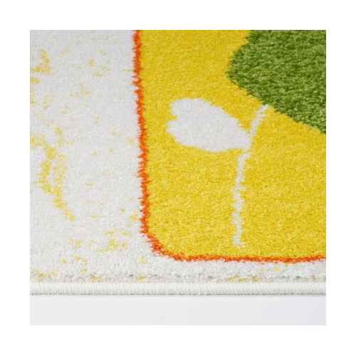 Cream and Multicolor Nature Theme European Kids Area Rug Carpet