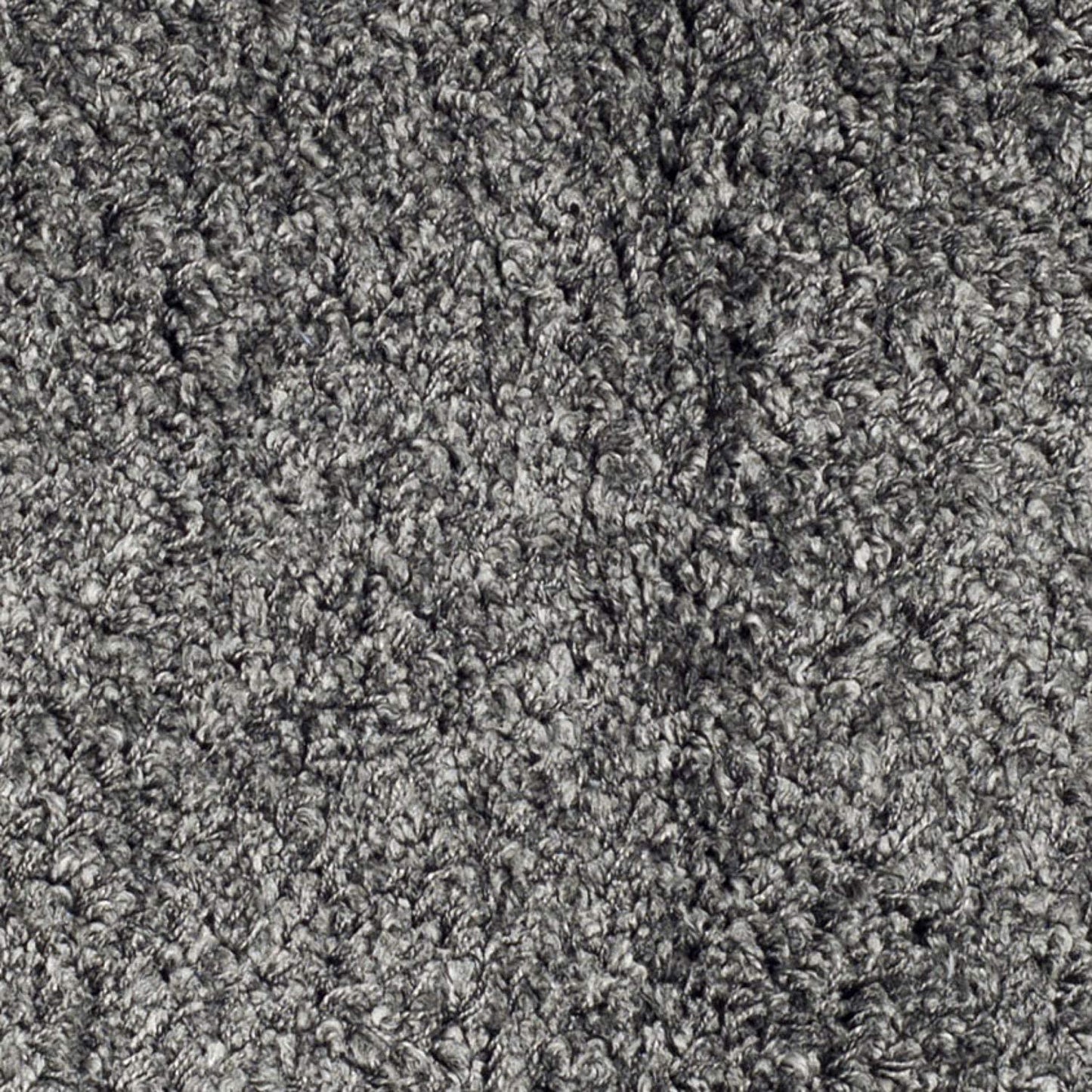 Dark Grey Solid Shaggy Area Rug