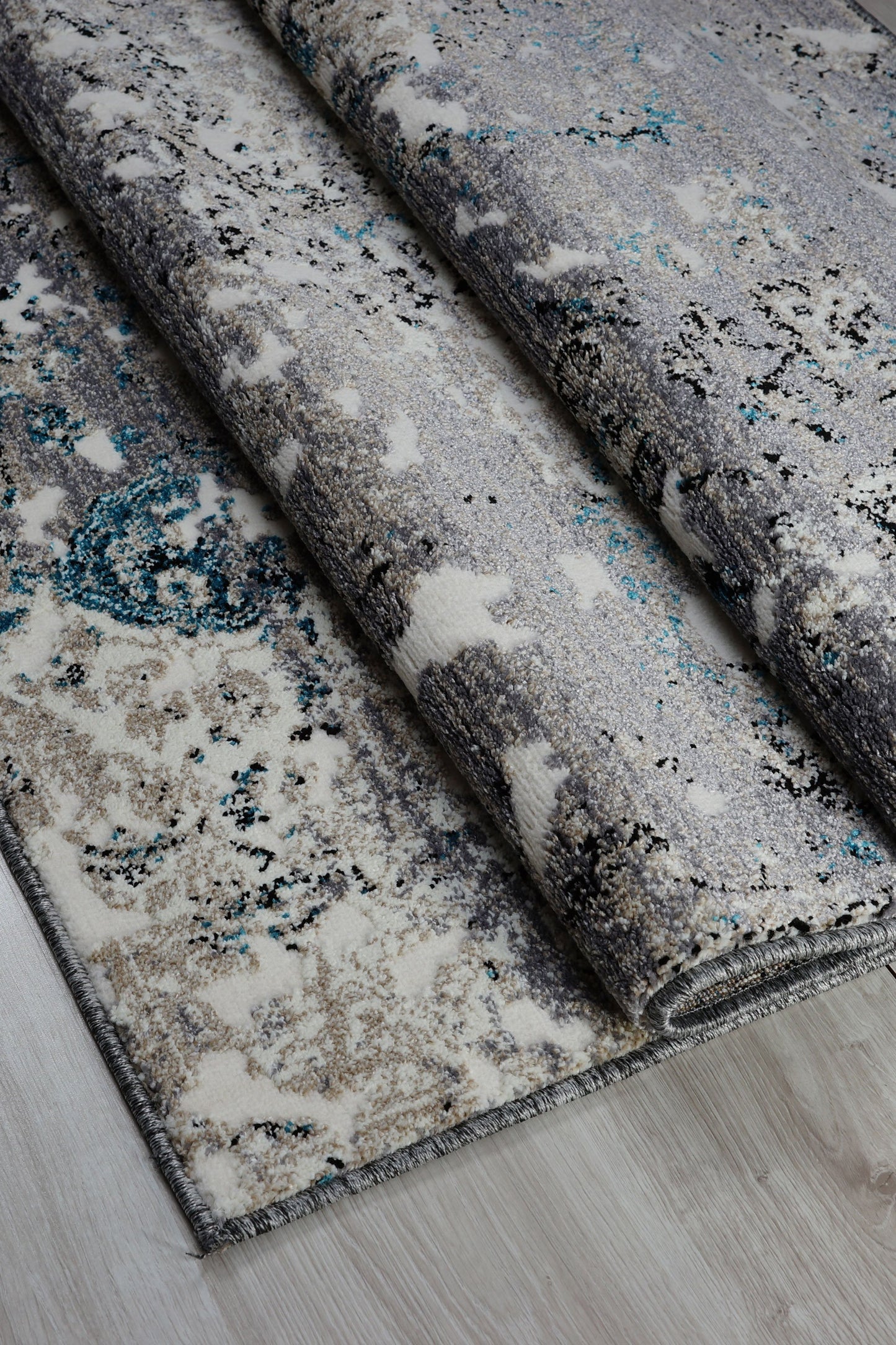 Copacabana Area Rug Contemporary Grey Area Rug for Living Room