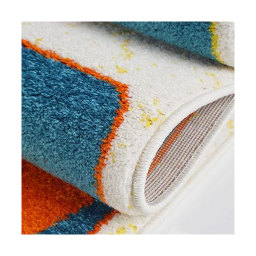 Cream and Multicolor Nature Theme European Kids Area Rug Carpet