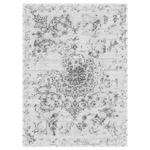 Esme Flatweave Grey Distressed Pattern Area Rug