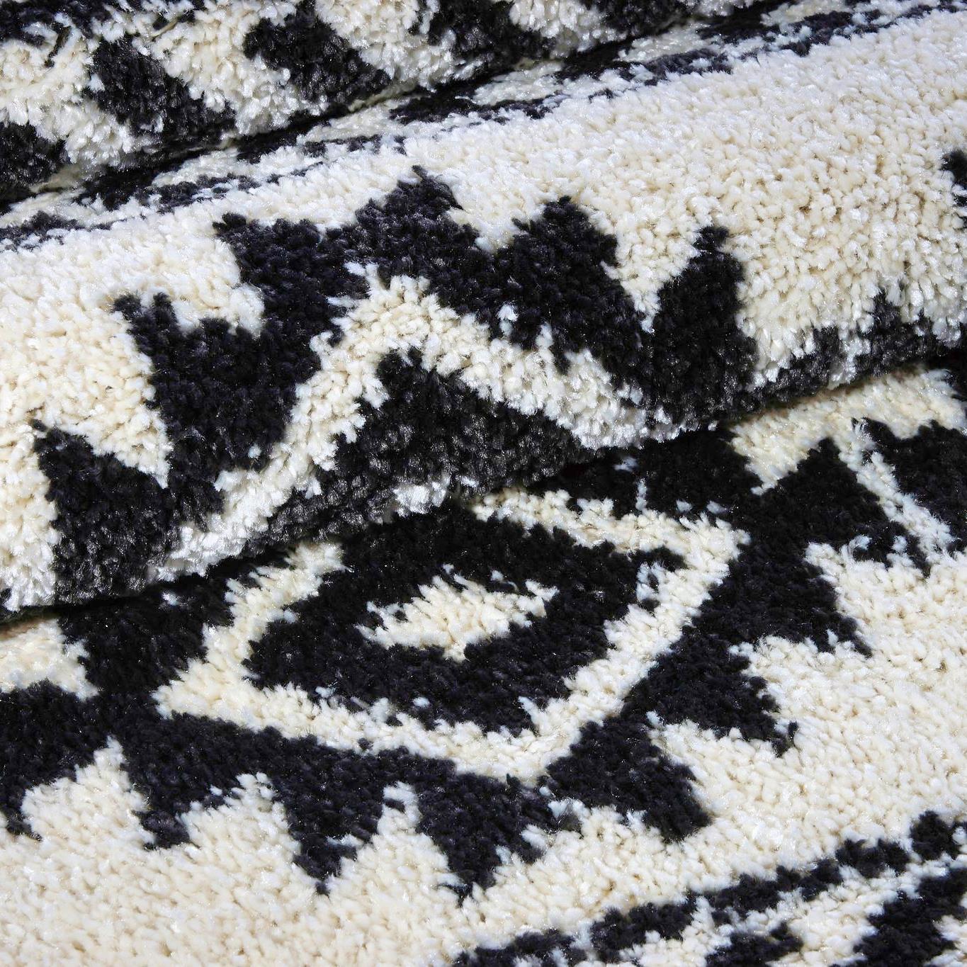 American Native Ivory Shaggy Area Rug