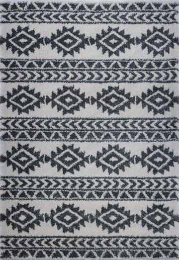 American Native Ivory Shaggy Area Rug
