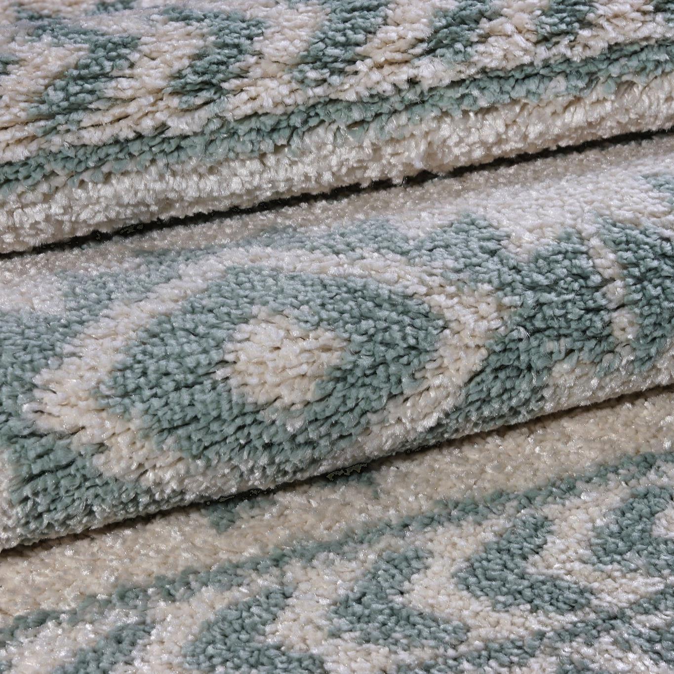 American Native Ivory Shaggy Area Rug