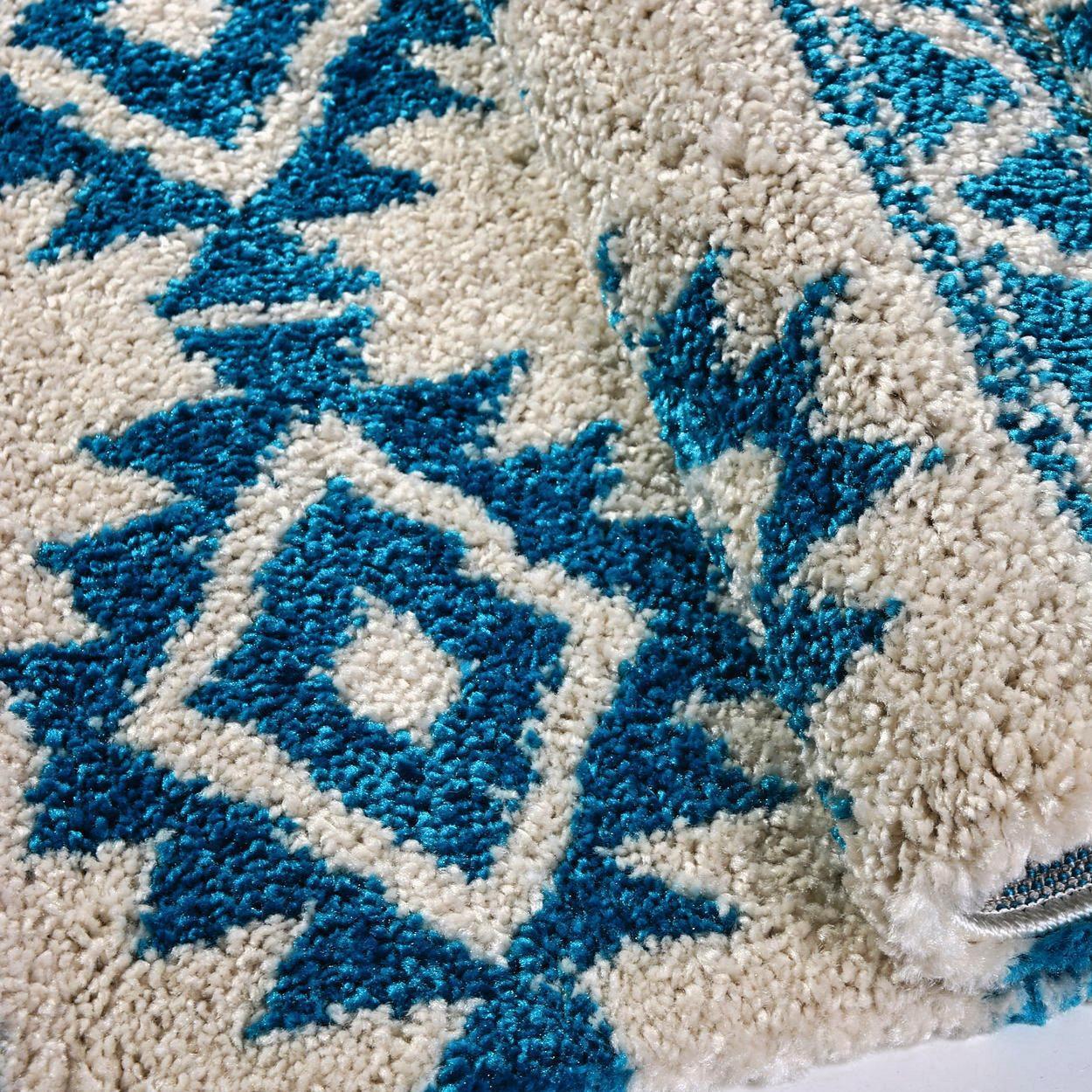 American Native Ivory Shaggy Area Rug