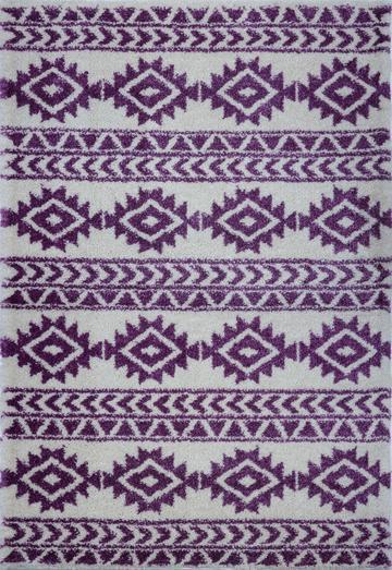 American Native Ivory Shaggy Area Rug