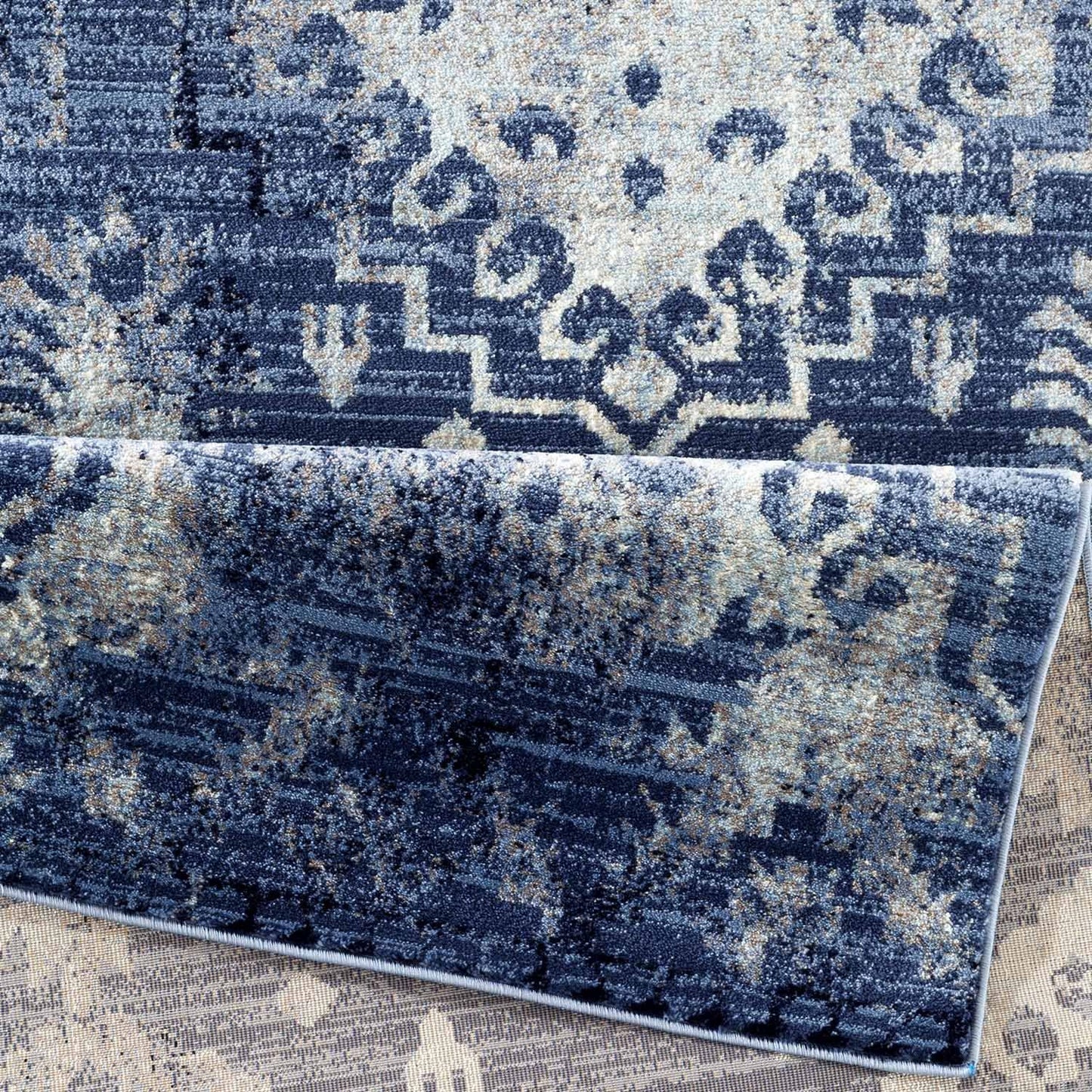 Sofia Blue Ivory Vintage Area Rug