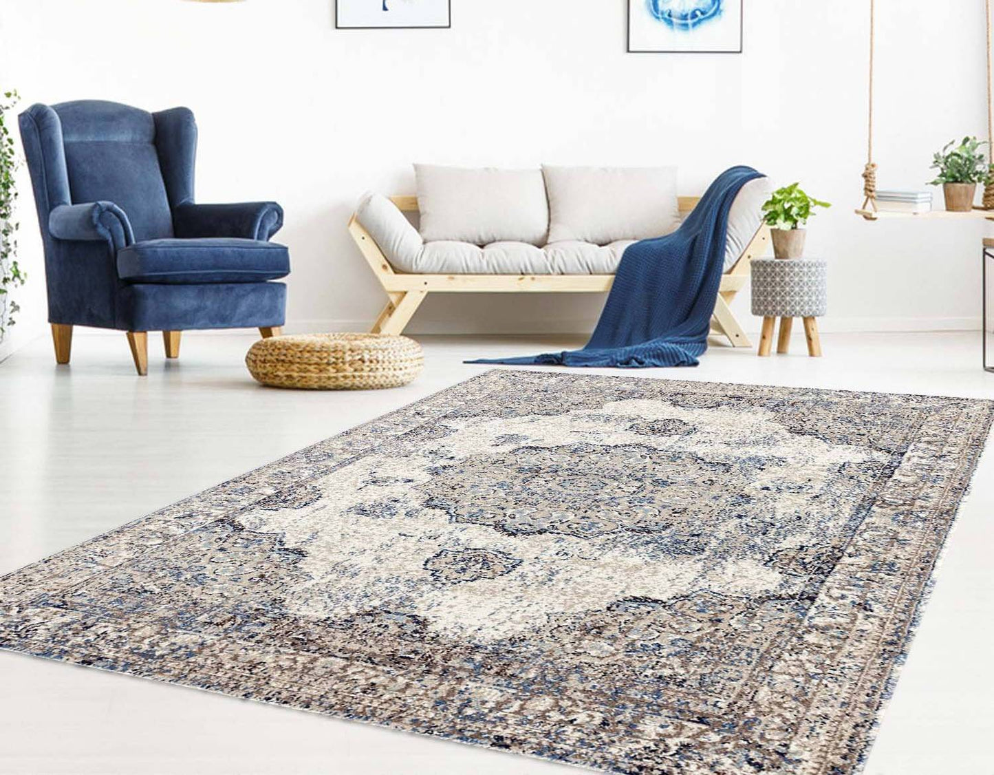 Cream Beige Ivory Traditional Anatolia Area Rug Mat Carpet for Living Kitchen small medium large size inches
