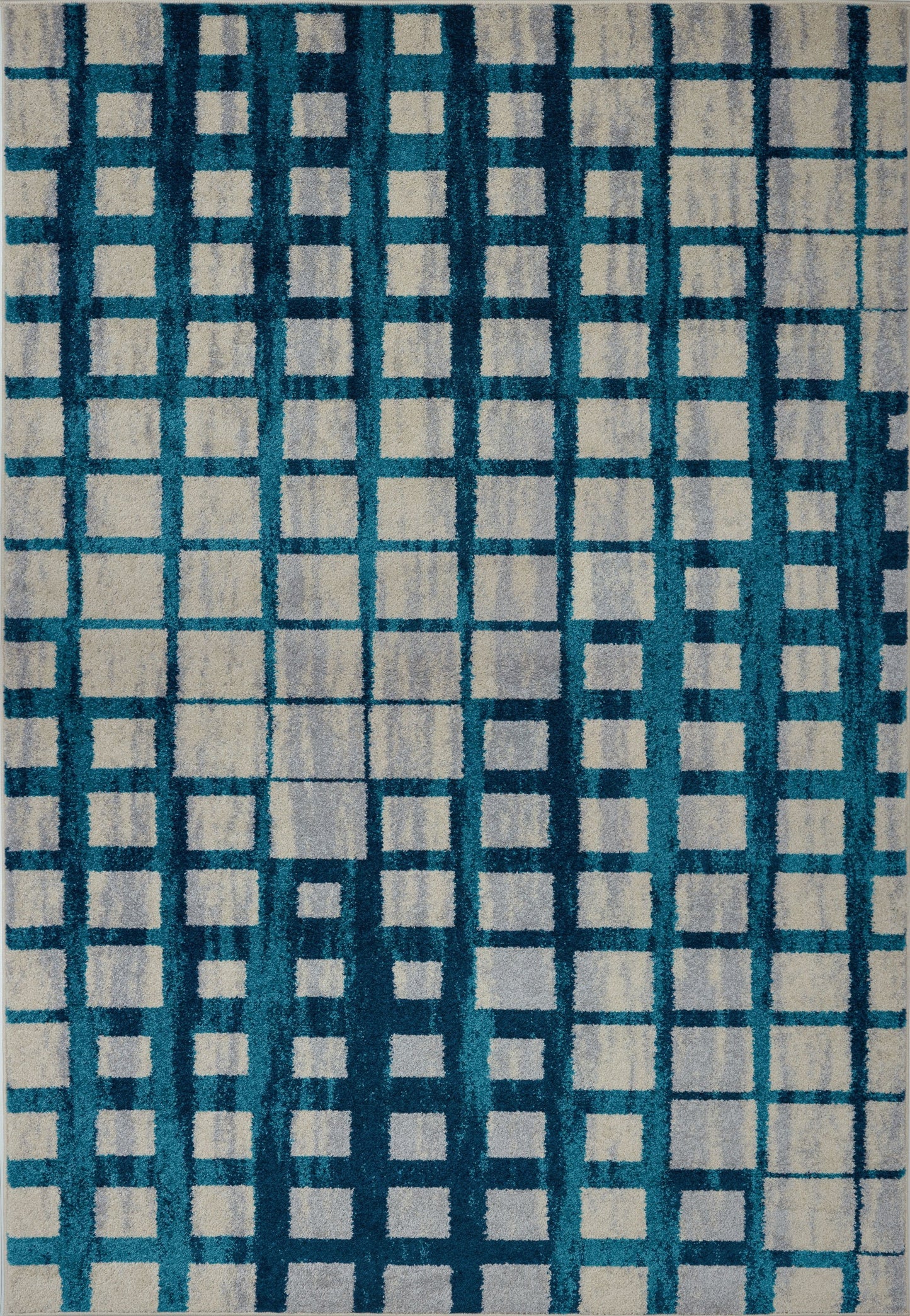 Eaton Centre Blue Beige Area Rug -