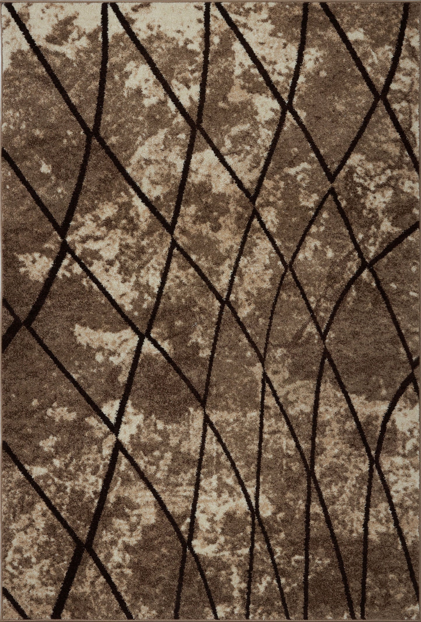 Centre Parkway Dark Beige Brown Area Rug -