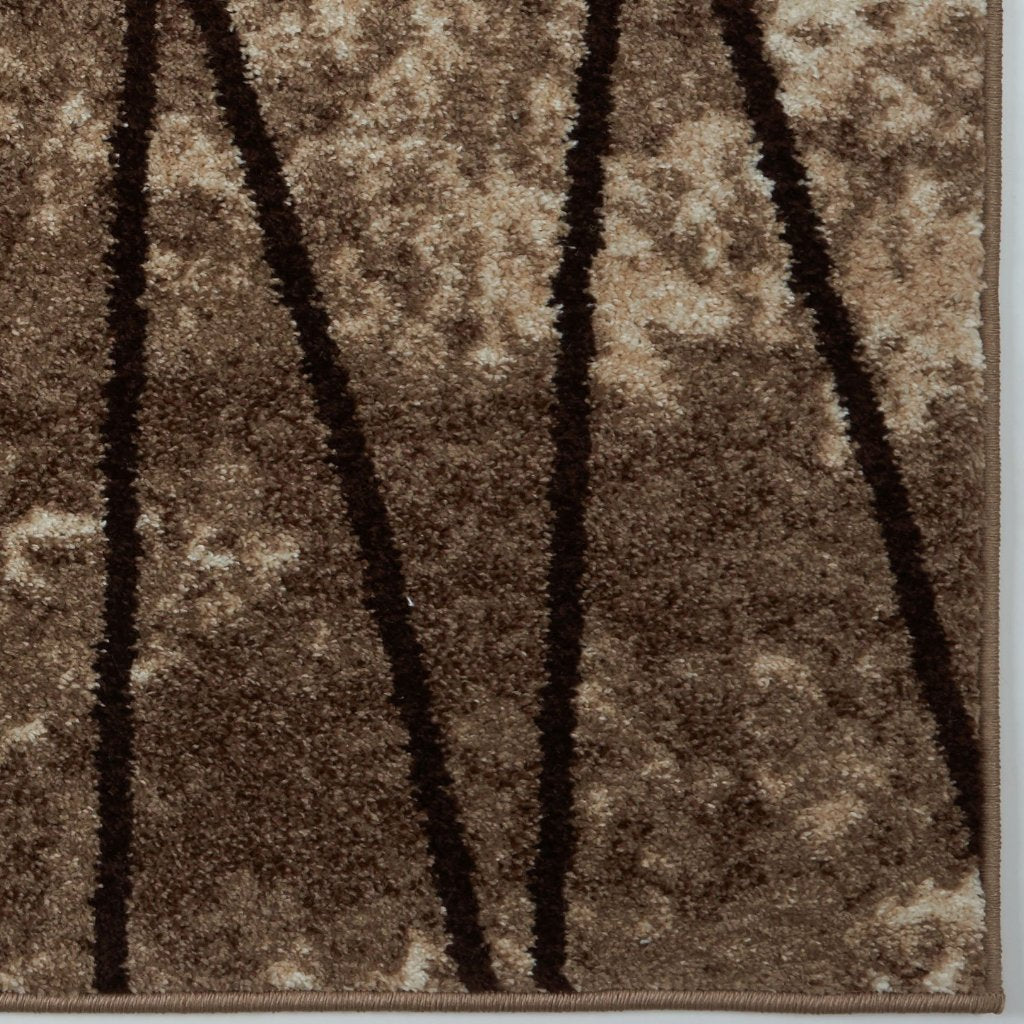 Centre Parkway Dark Beige Brown Area Rug -