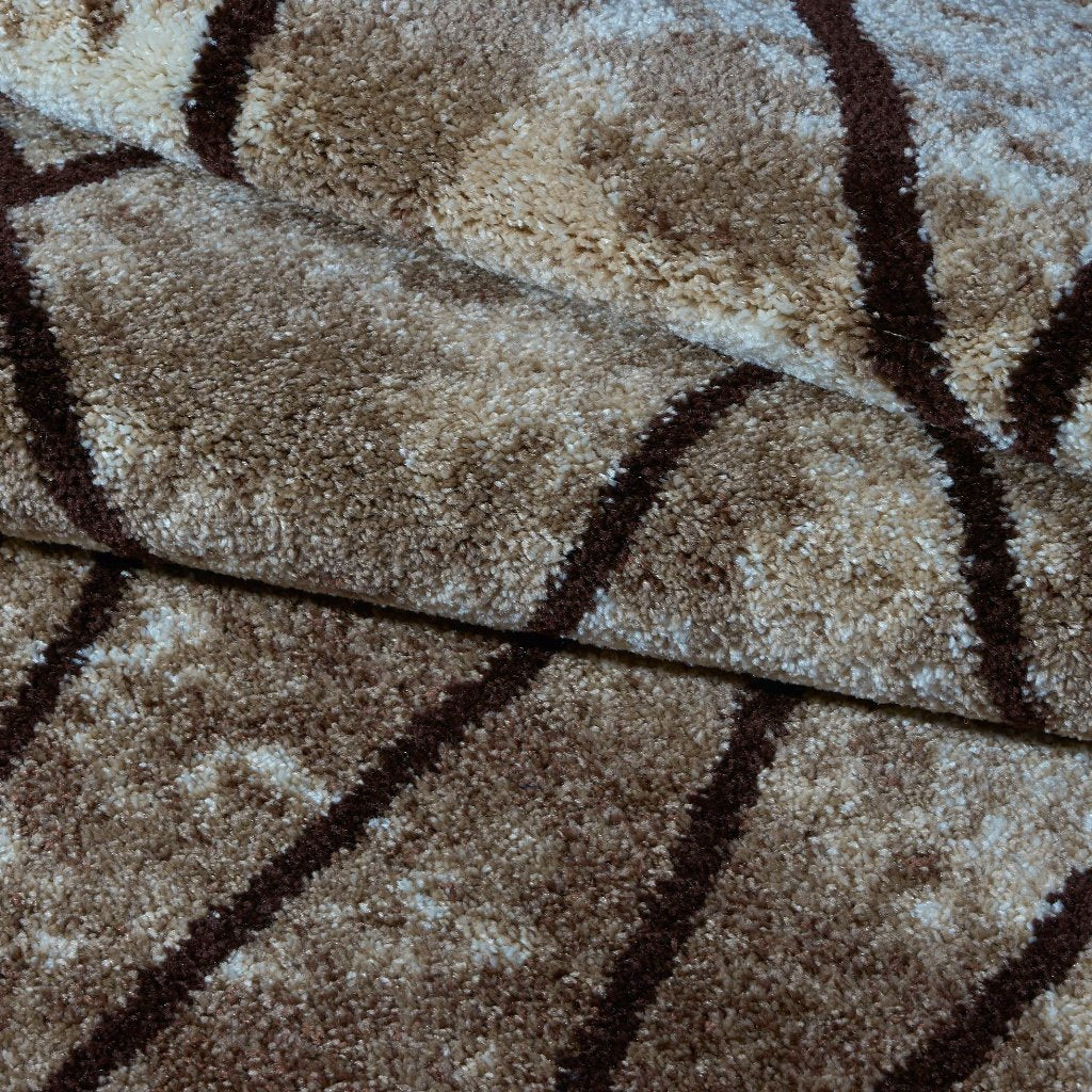 Centre Parkway Dark Beige Brown Area Rug -