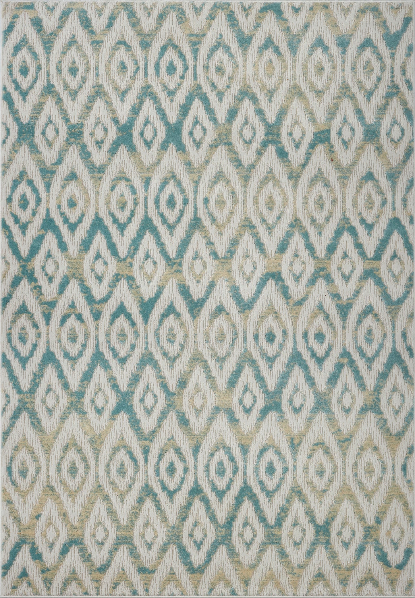 Venus Cream Blue Area Rug -