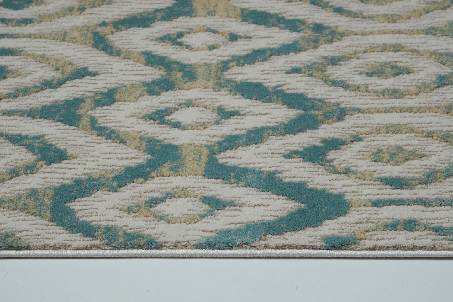 Venus Cream Blue Area Rug -