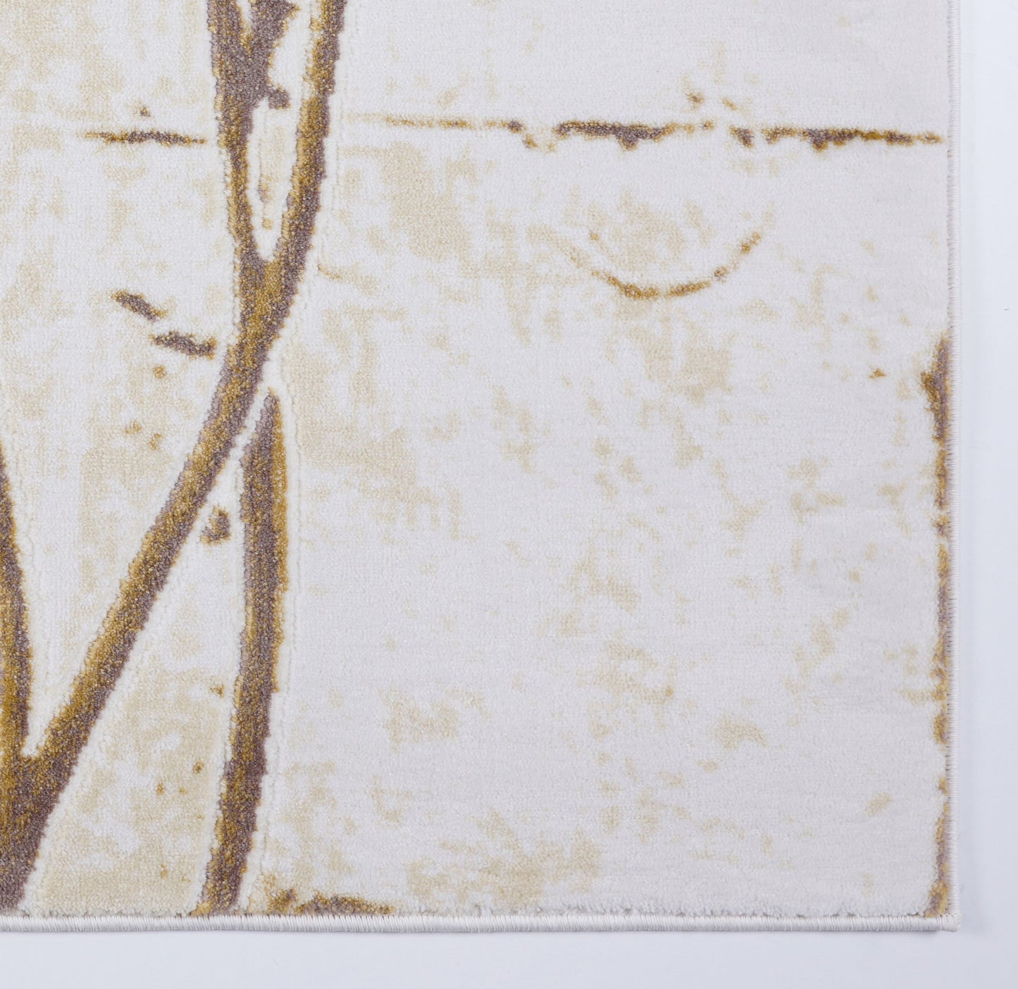 Beige Cream Tulip Area Rug