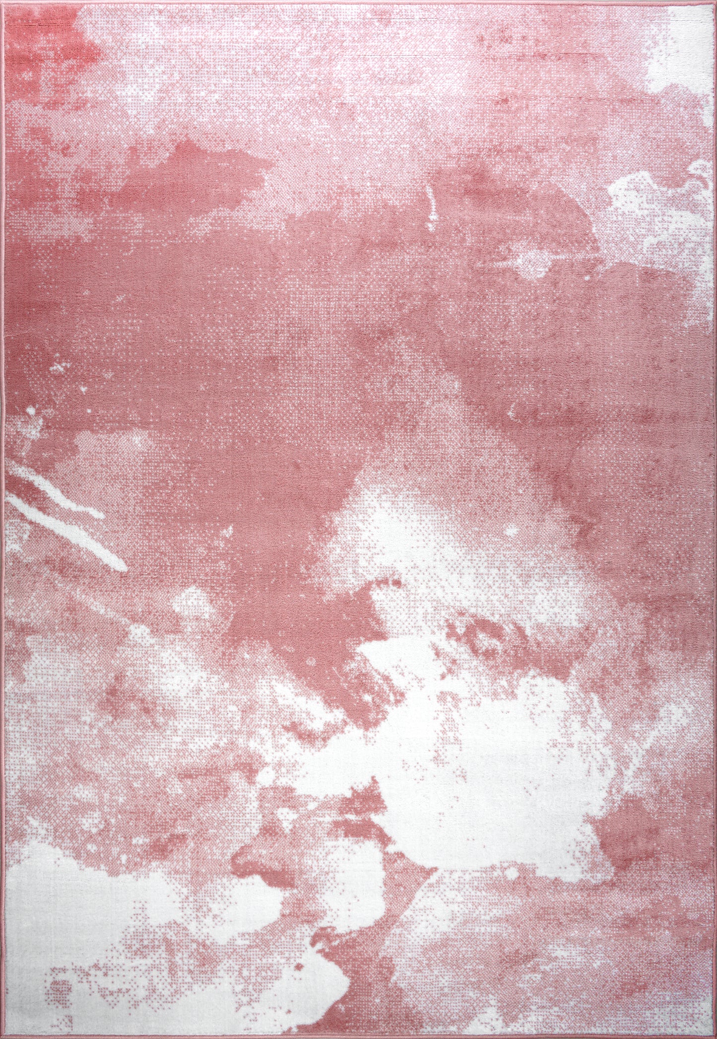 Pink Abstract Rustic Modern Marble Pattern Area Rug