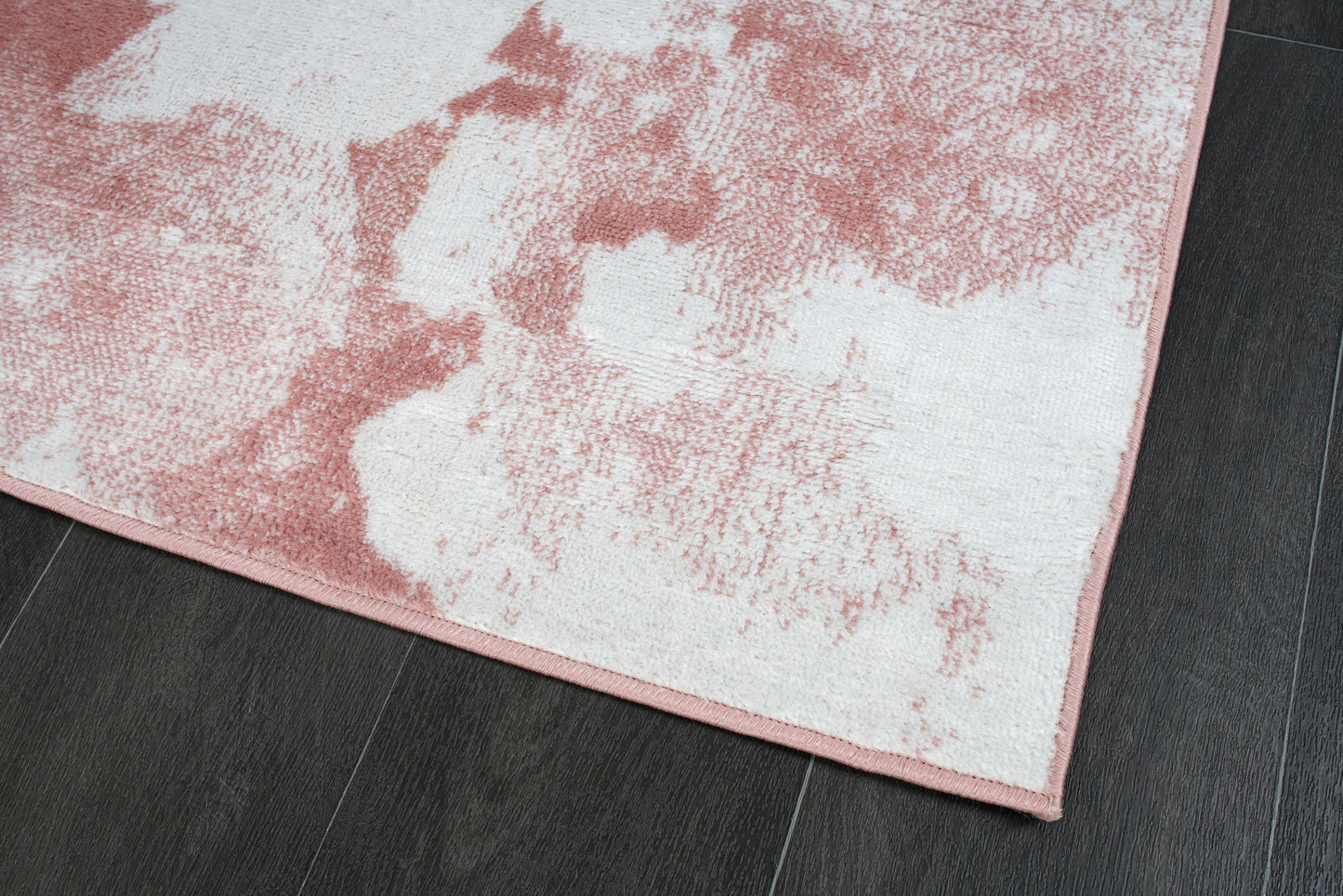 Pink Abstract Rustic Modern Marble Pattern Area Rug