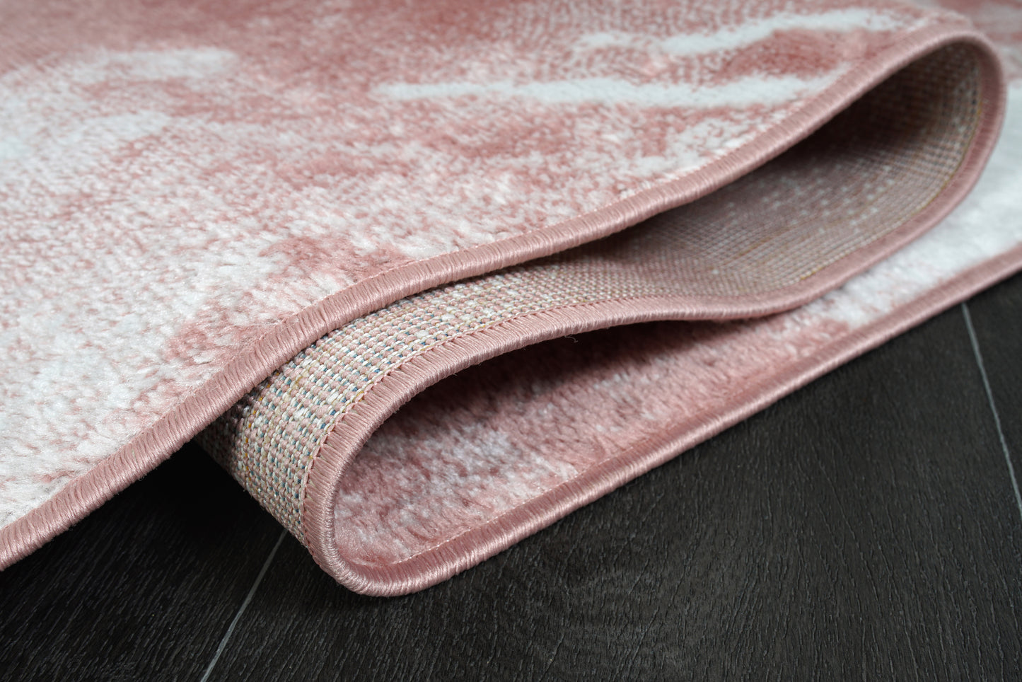 Pink Abstract Rustic Modern Marble Pattern Area Rug