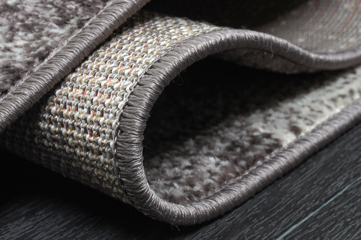 Logan Dark Grey Rustic Marble Design Modern Contemporary Area Rug