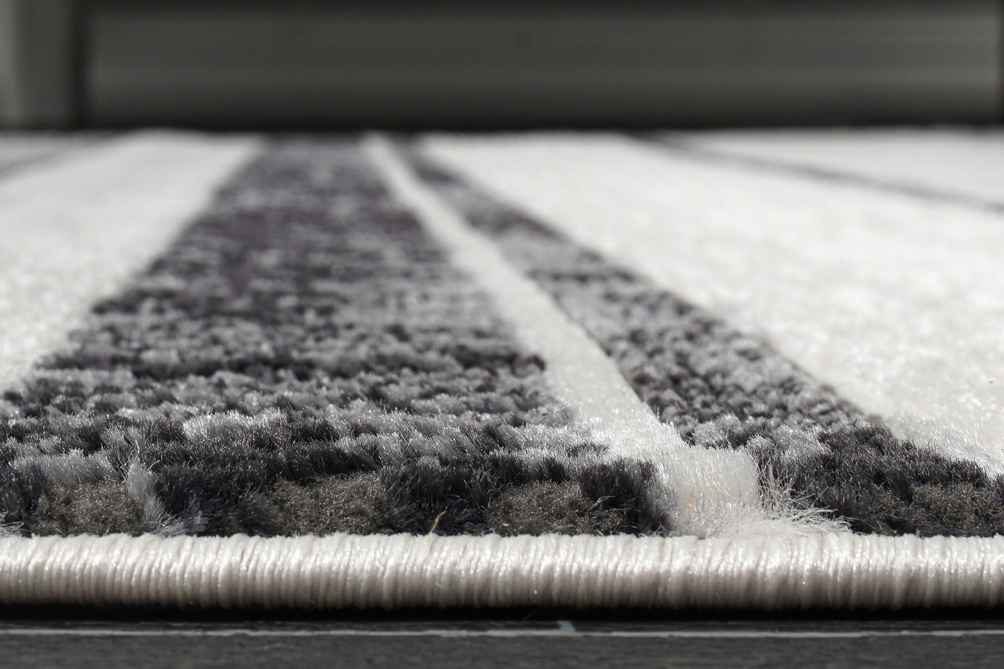 Lucas Dark Light Grey Modern Contemporary Area Rug