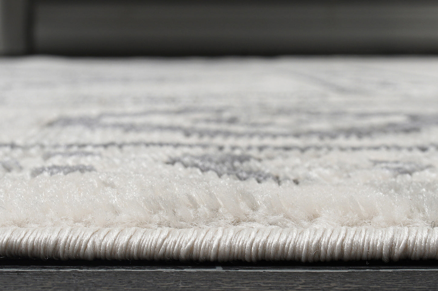Lucas Dark Light Grey Modern Bordered Geometric Area Rug