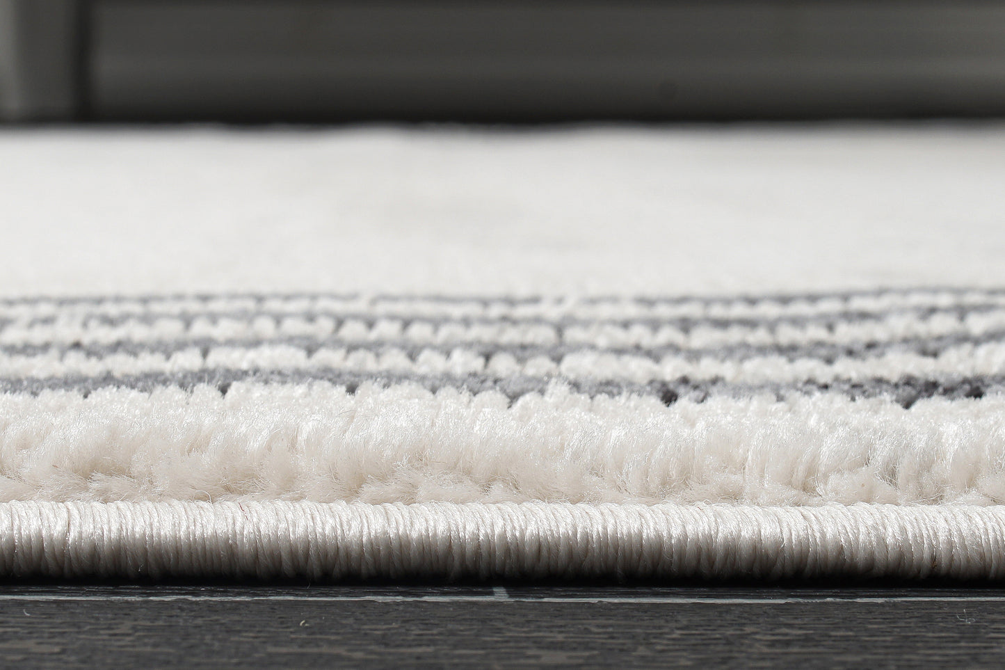 Lucas Dark Light Grey Modern Straps Design Area Rug