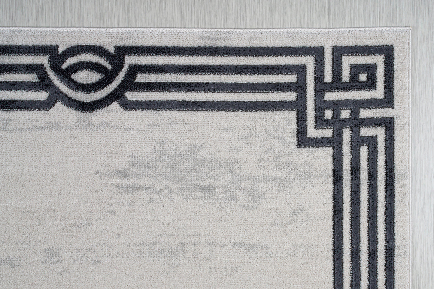 Lucas Dark Light Grey Modern Straps Design Area Rug