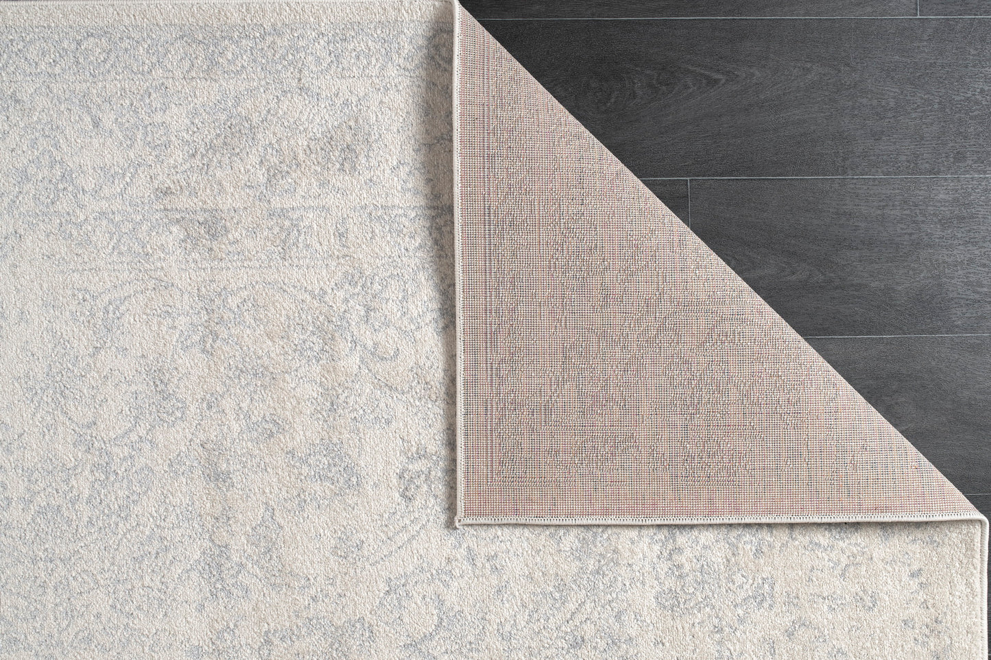 Cream Grey Persian Traditional Area Rug