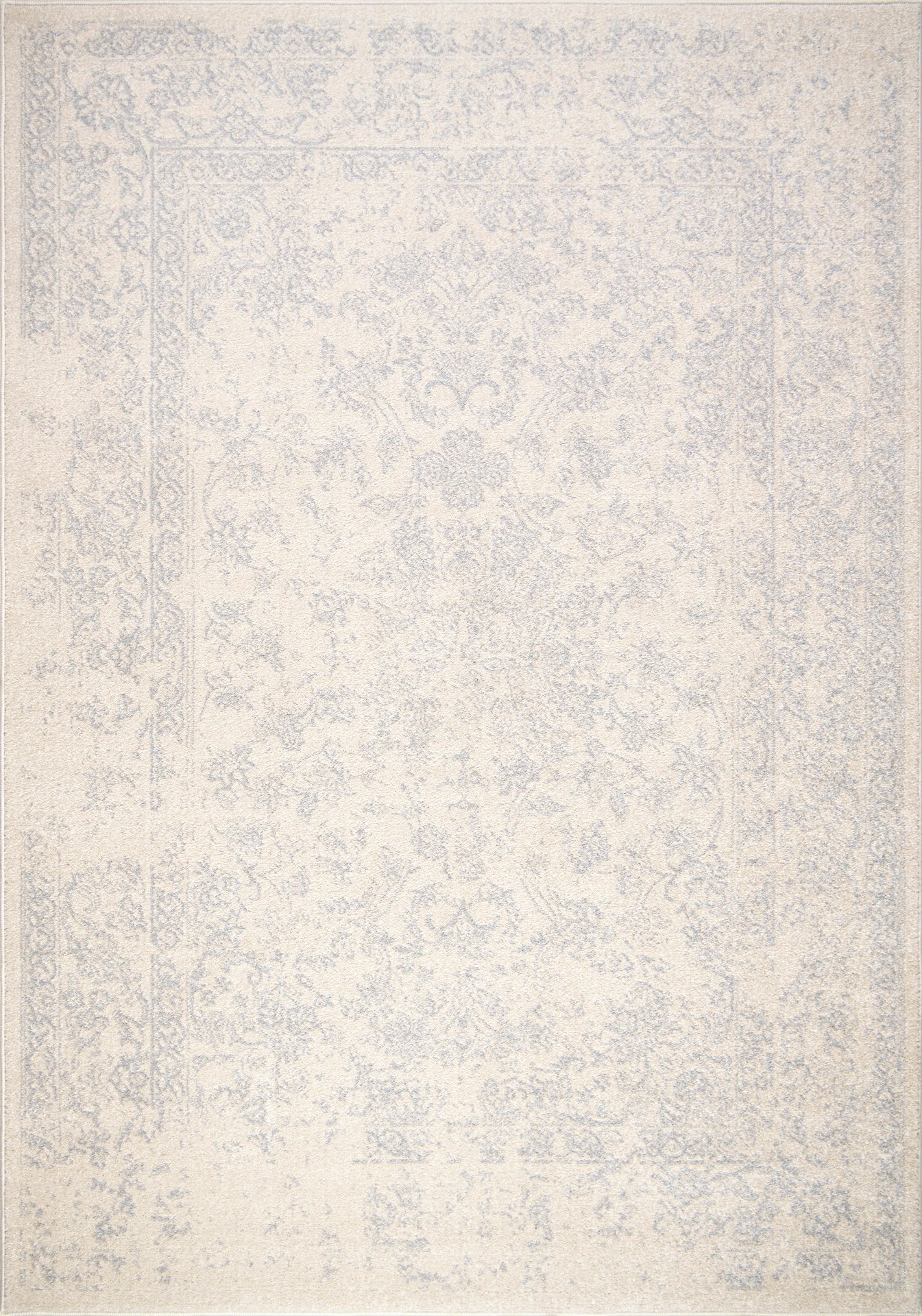 Cream Grey Persian Traditional Area Rug