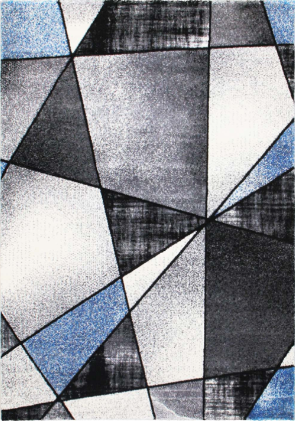 Emperor Abstract Gray Blue Area Rug